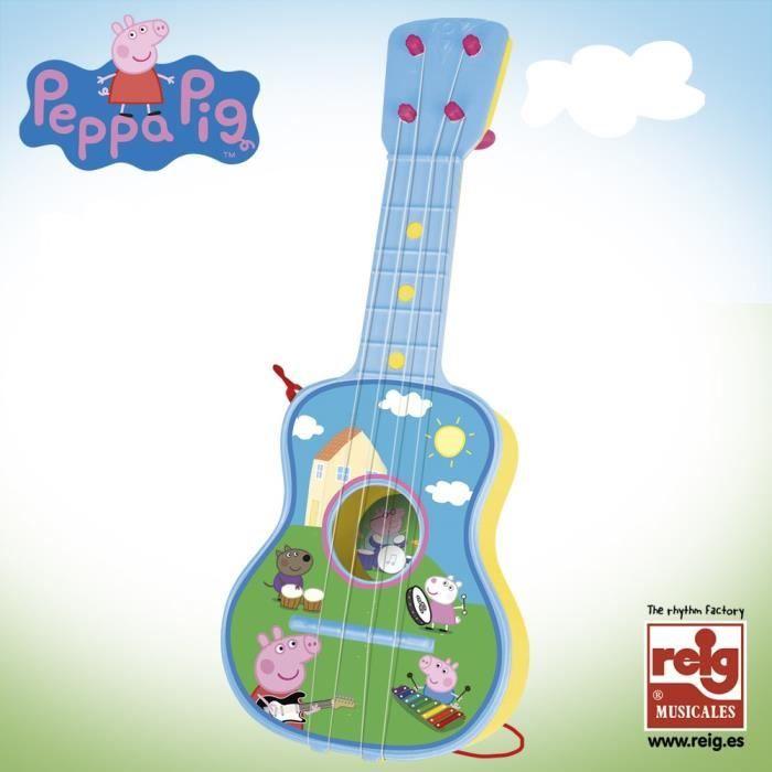 Gitar 4 Strenger Peppa Gris - PEPPA PIG - I Eske - Jente - Fra 3 år