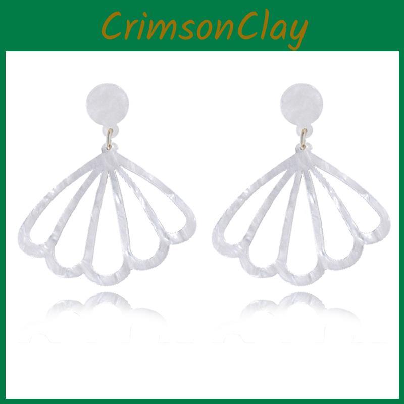 Trendy Fan-shaped Geometric Earrings For Women Stylish And Chic Fall 2021 Fashion