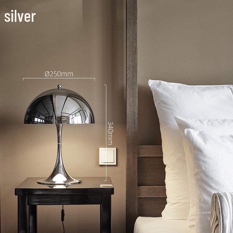 Modern Minimalist Mushroom Table Lamp: Nordic Bedside Light for Warm, Romantic, and Creative Bedroom Decor