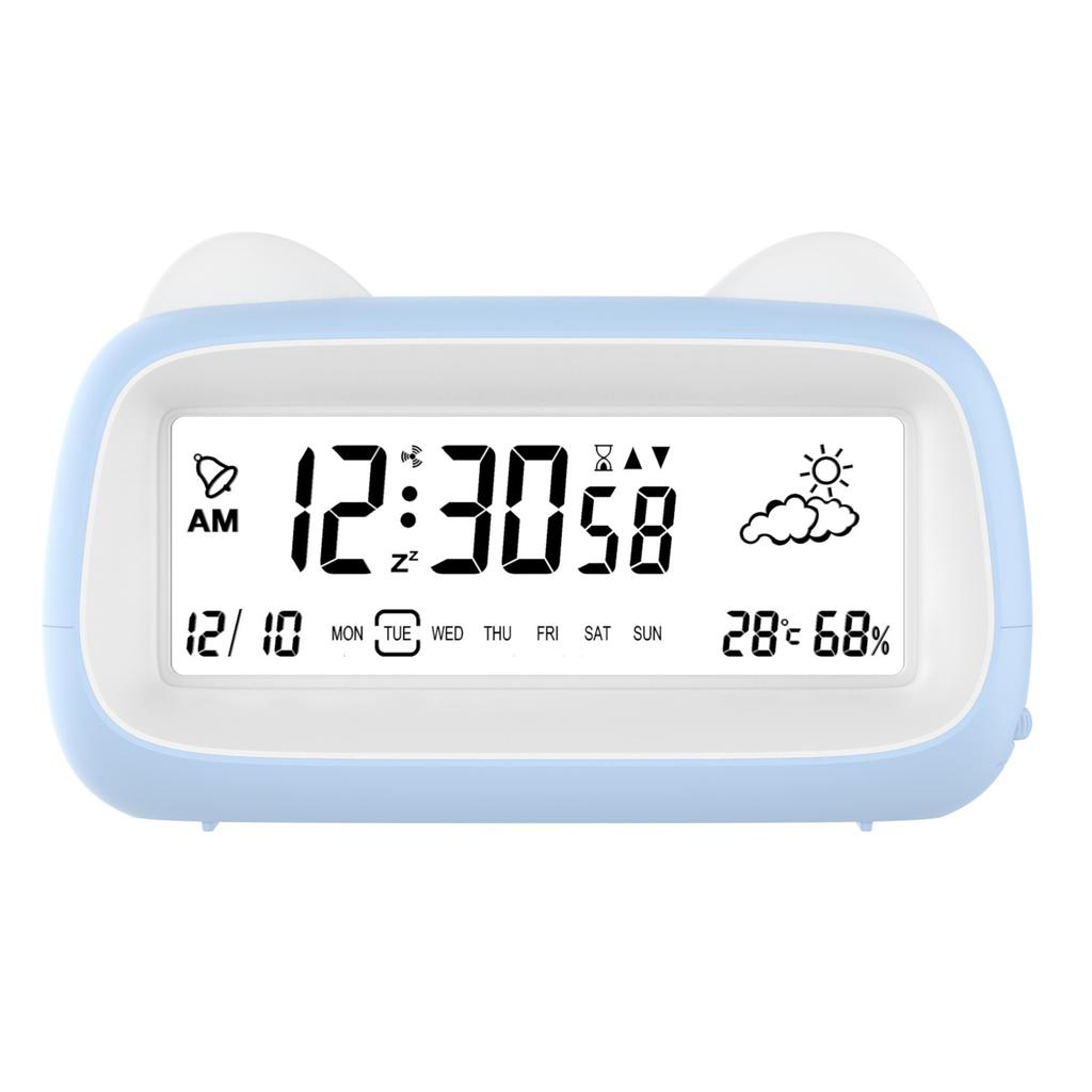 Desk Decorations Table Clock Bedroom Decoration Led Digital Alarm Clock Data Times Calendar Electronic Multi-function Desktop