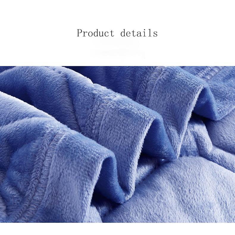 Buy Winter Warmth Thick Cotton Quilted Crystal Velvet Bed Cover One