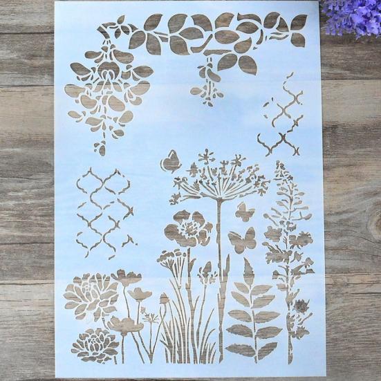 DIY Kek El Sanatları Scrapbooking Albümü Dekoratif Duvar Boyama için Katmanlama Şablonu
