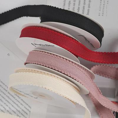 Nastro di Pizzo di Cotone Perlato con Bordo a Bolle per Confezioni Regalo Fai da Te e Fiocchi Fatti a Mano