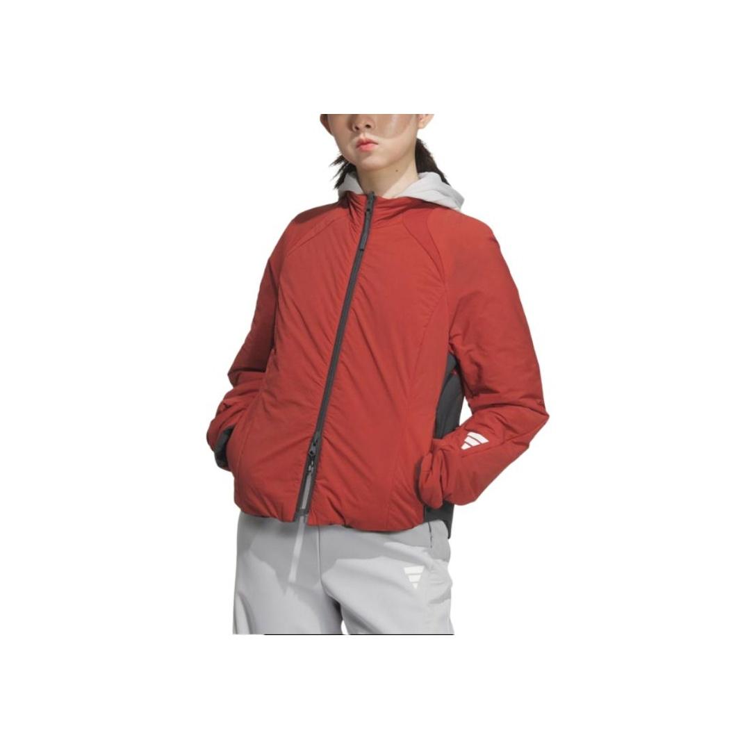 

Adidas Sports Lifestyle Series Casual Slim Fit Reversible Stand Collar Jacket Women Jackets Soft-Red JM4247 XL