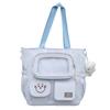 Student Large Capacity Crossbody Bag Color Block Girl Shoulder Bag Book Bag Handbag