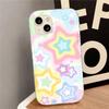 Full Screen Color Smudge Stars for iPhone16ProMax Mobile Phone Case 14Pro Apple 12/11ins Wind