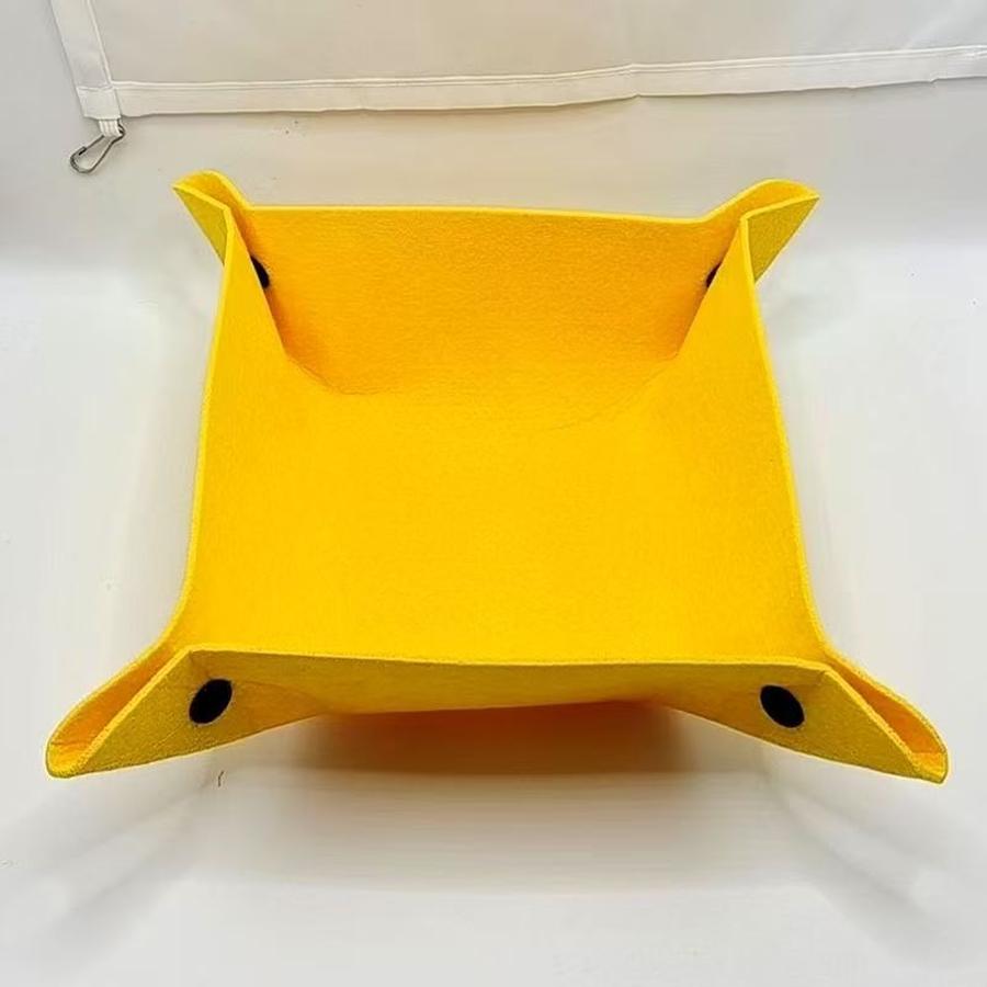 Organizador de Escritorio Portátil Creativo de Fieltro Cesta de Almacenamiento Bandeja para Material de Oficina