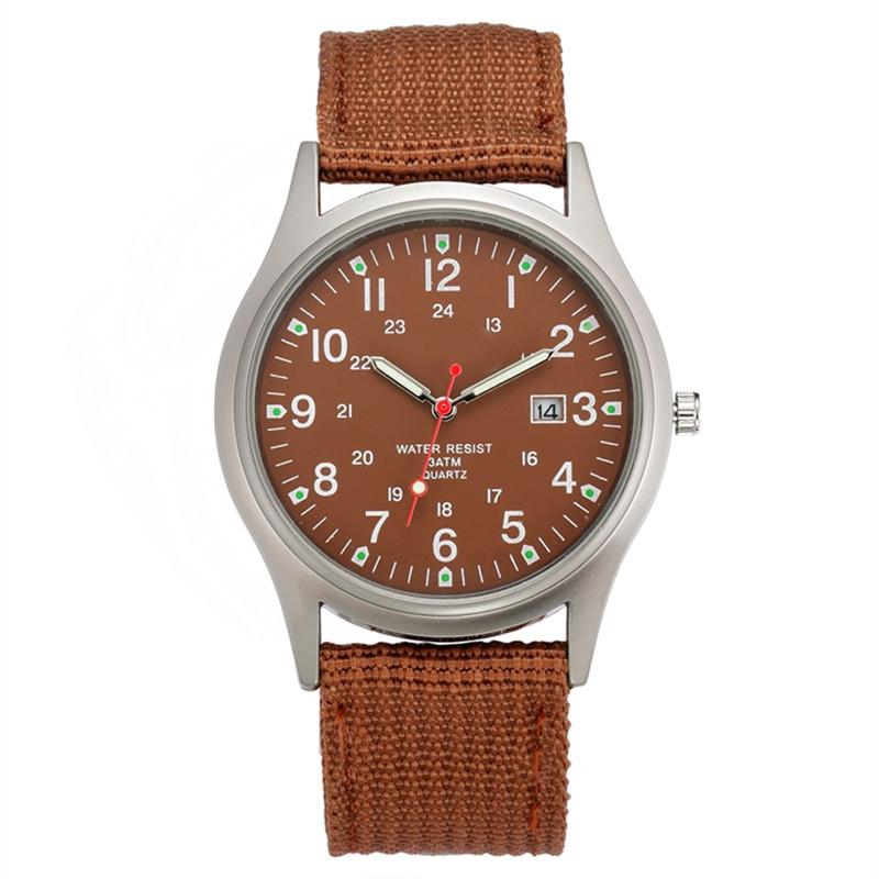 Nylon Strap Men's Watch Calendar Quartz Watch Military Watch
