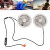 Air Conditioned Clothes Fan Adjustable Low Noise Brushless USB Powered Cooling Vest Fan for Cooling Jacket 5V