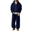 Winter Kapuzen-Reißverschluss-Sweatshirt und Jogginghosen Set Passendes Trainingsanzug für Damen und Herren