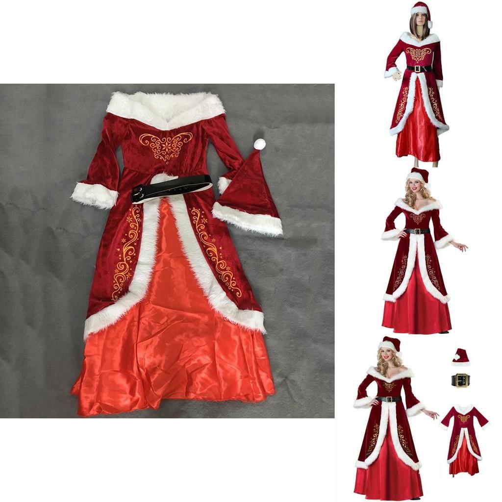 Luxurious Red Santa Claus Dress For Women Perfect For Christmas Holiday Celebrations