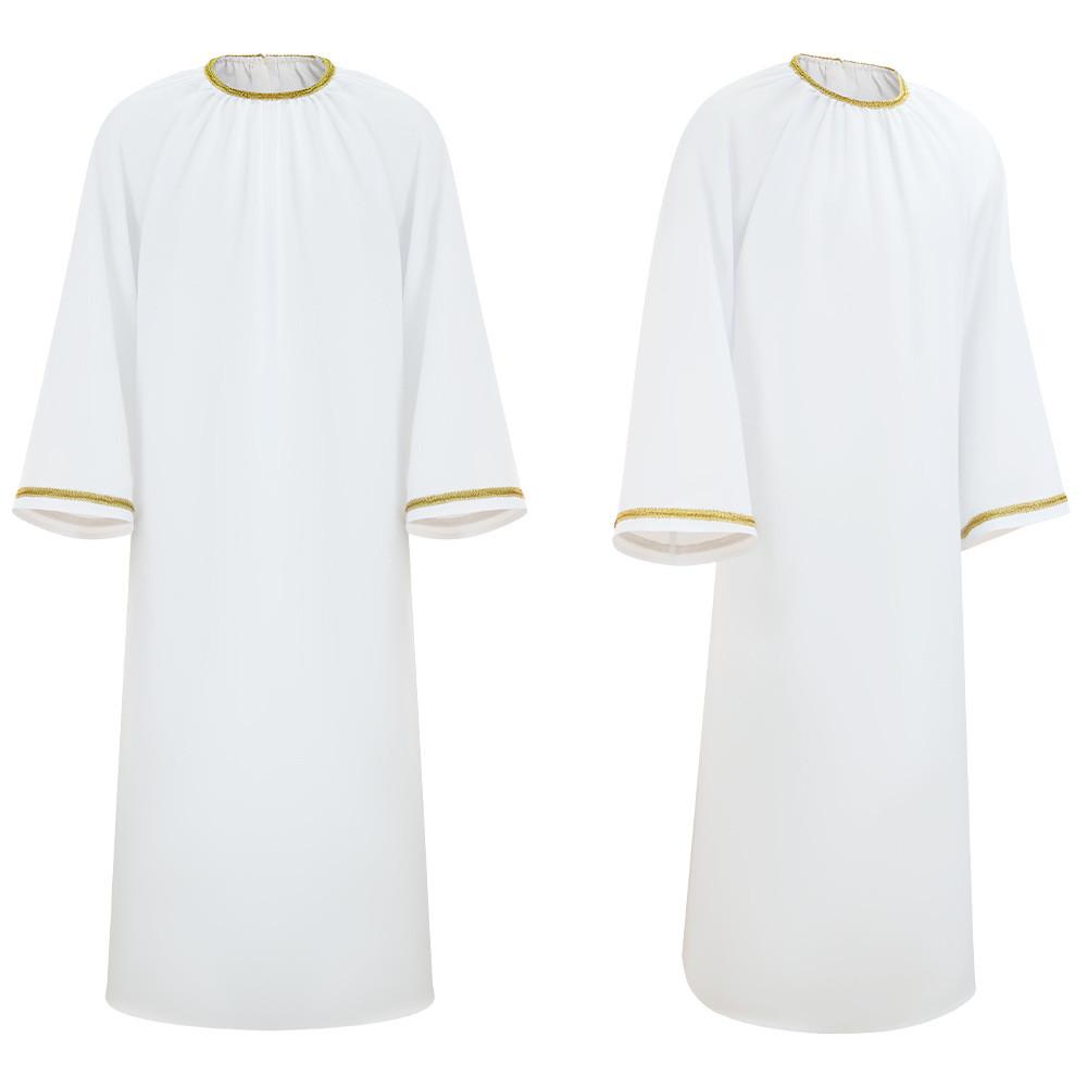 Good Omens Aziraphale Costume With Clergy Robe For Halloween Cosplay And Stage Performance