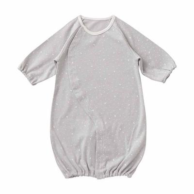 De Smooth Star Pattern Smooth All Snap Newborn Baby Clothes Cotton Cute Star [Cream Coco] Two-Way [Crotch Replacement/2way] 100% 50-70cm
