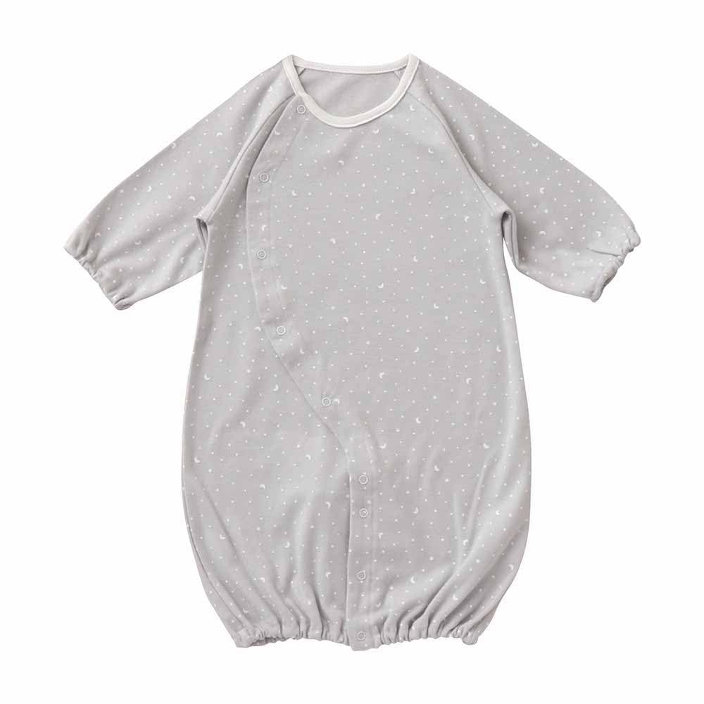 de Smooth Star Pattern Smooth All Snap Newborn Baby Clothes Cotton Cute Star [Cream Coco] Two-Way [Crotch Replacement/2way] 100% 50-70cm