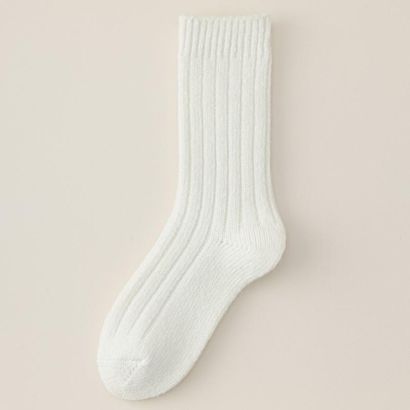 Socks Medium Tube Socks Thick Needle Thickened Wool Socks Classic Retro Color Warm Stacking Socks
