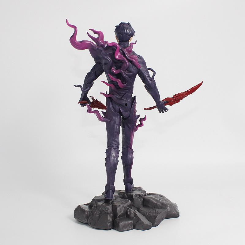 21cmsolo leveling animation characters Cheng Xiaoyu hunter form Jeglite knight action figure PVC series model boycollectiongifts