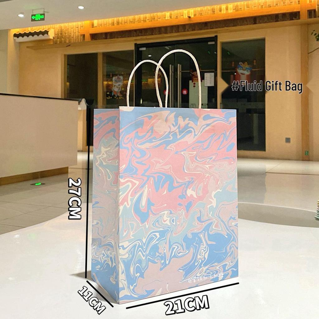 Cute Cartoon Kraft Paper Tote for Jewelry & Small Gifts