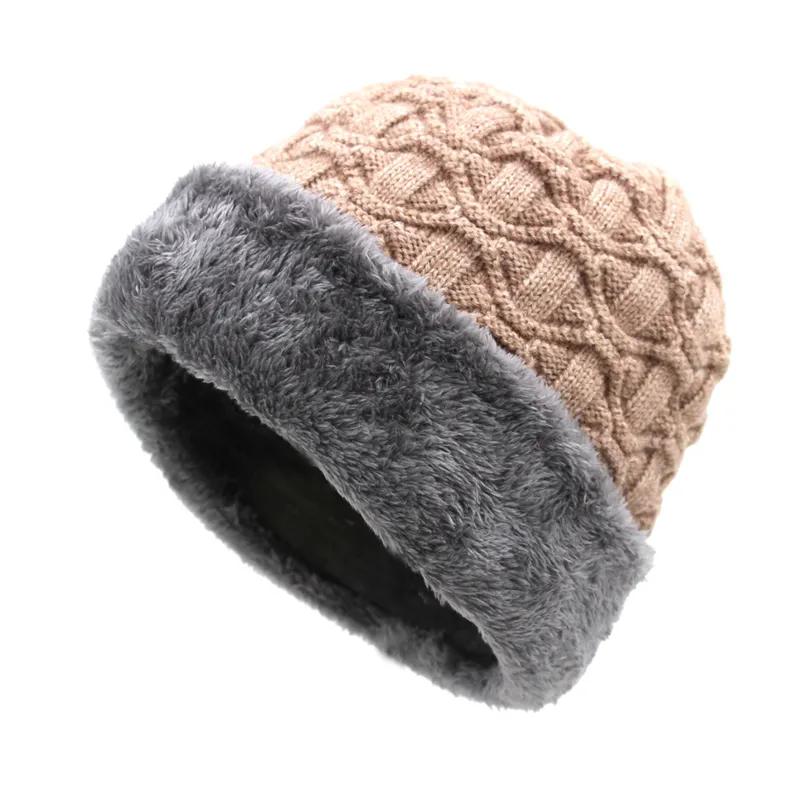 

WTEMPO Men s Plush Outdoor Cycling Soft Hats Autumn Winter Solid Color Windproof Dad Caps Cold-proof Warm Knitted Hats 1pc хаки