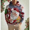 Christmas Elk Print Men's Hoodies & Sweatshirts Autumn Winter Casual New Year Clothing Fashion Loose Hooded Pullover X'mas Tops