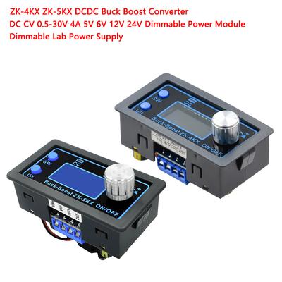 ZK-4KX ZK-5KX Convertor DCDC Buck Boost CC CV 0.5-30V 4A 5V 6V 12V 24V Modul de Alimentare Dimmabil Alimentator de Laborator Dimmabil