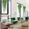 2pc UV Resistant No Fade Artificial  Flowers Eucalyptus Camellia Hanging Realistic Faux Floral for Outdoor Indoor Wall Decor