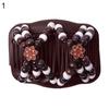 Accessorio per pettine con clip per capelli, copricapo da donna con doppio cursore, perline di legno
