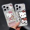 Transparent Hello Kitty Phone Case For Samsung Galaxy S26 Ultra 5G S25 FE Edge S24 S23 S22 Ultra Plus A57 5G Shockproof Cover