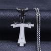 Cross Stainless Steel Choker Necklace for Man Gold Color Men's Chain Necklace Jewelry Corrente Masculina N1173S02