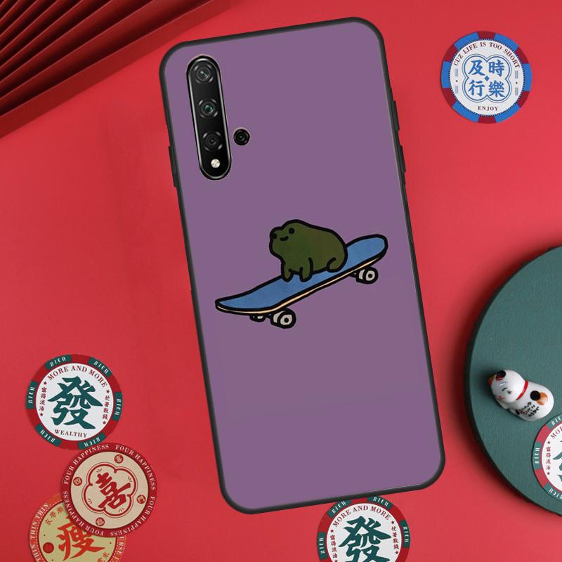Cute Cartoon Frog For Huawei Nova Y60 Y70 Y90 Y72 Y73 Y61 Y91 7i 8i 11i 12i 12s 9 10 SE P20 P30 P40 Lite Case