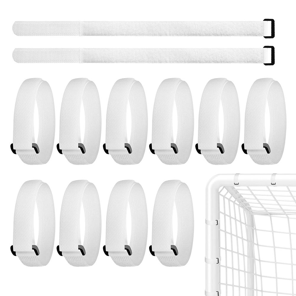10Pcs Soccer Net Straps Adjustable Soccer Net Strap Buckle Design Football Awning Strap Heavy Duty Soccer Net Accessories