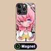 Zenless Zone Zero Aria Glass MagSafe Mobile Phone Case for iPhone 17 16 15 14 13 12 11 Air Pro Max Plus Mini Colorful Cover