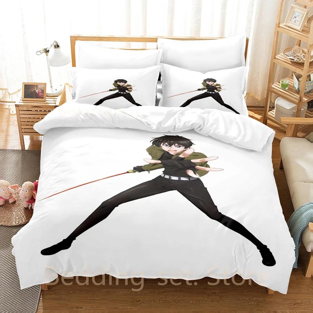 THE NEW GATE Bedding Set Single Twin Full Queen King Size Bed Set Adult Kid Bedroom Duvetcover Sets 3D Print Anime Bed Sheet Set