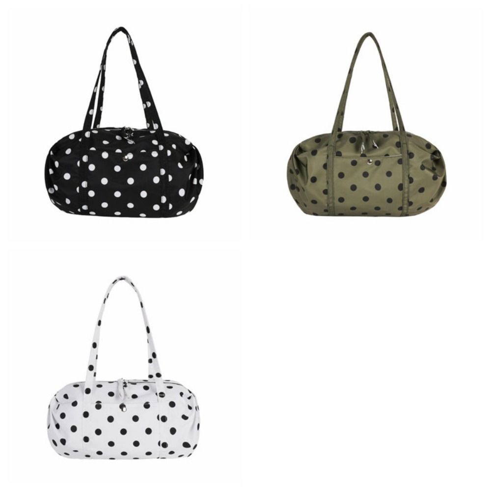 Lightweight Foldable Storage Bag Large Capacity Bowling Bag Fashion Nylon Handbag Women