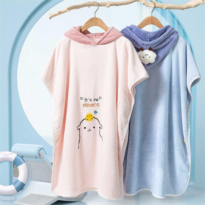 Children's A-Class Wearable Bathrobe Towel - Thick, Soft, Quick-Drying, and More Absorbent Than Pure Cotton.