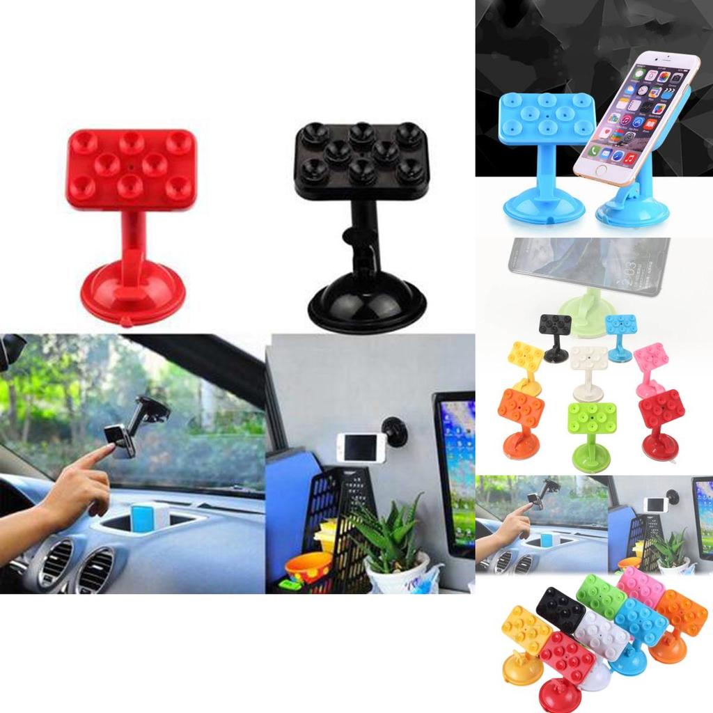 Universelle Autohalterung mit 8 Saugnäpfen 360 Grad drehbare Armaturenbrett-Handyhalterung
