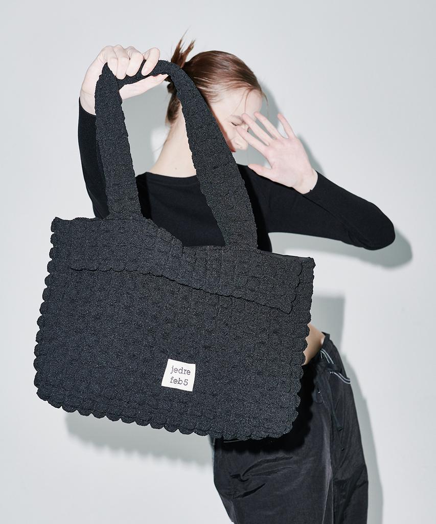 Jedrefeb5 Croffle Shoulder Bag Black