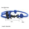 New Marine Animal Lovers Shark Bracelet For Men Sliding Adjustable 7 Colors Grade A 3mm Thin String Braslet Pulseria Hombre