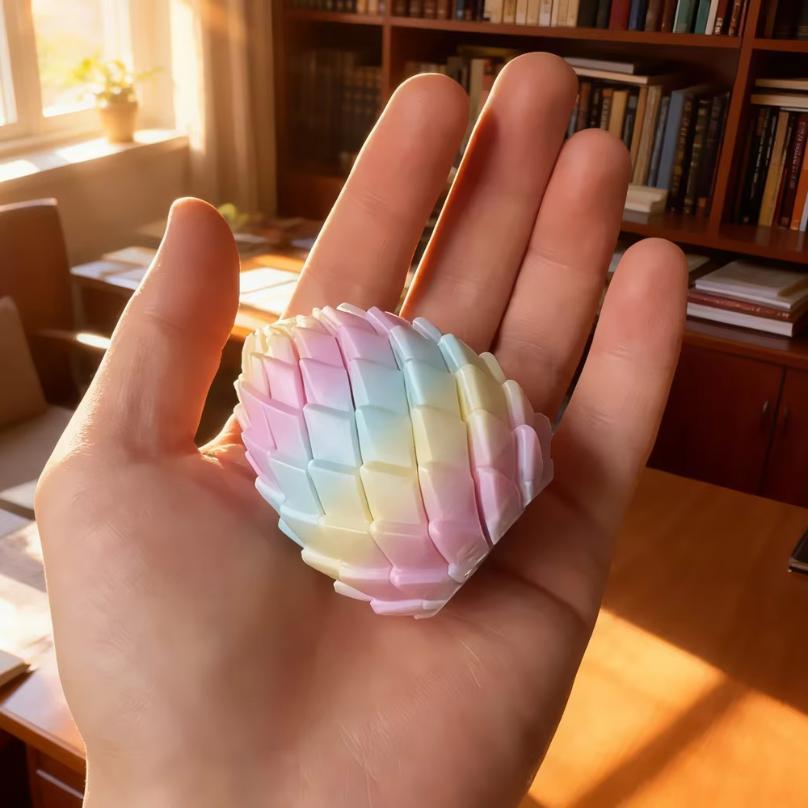 3D Baskı Ejderha Yumurtası Stres Giderici Model, Deforme Olabilen Bükülebilir Yumurta, Yaratıcı Stres Giderici Gadget Masa Süsü
