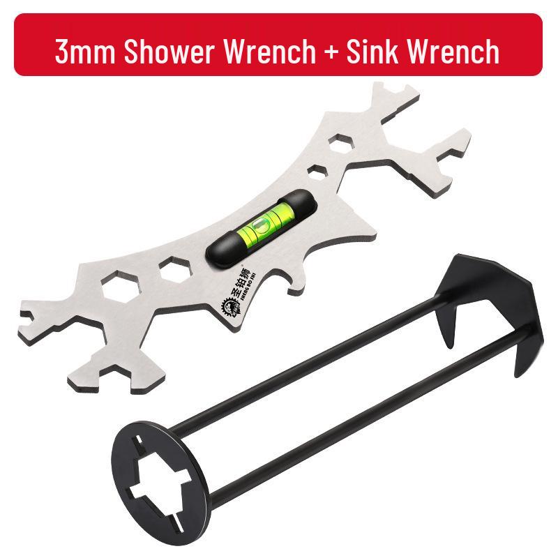 Multi-Functional Bathroom Wrench for Shower Installation