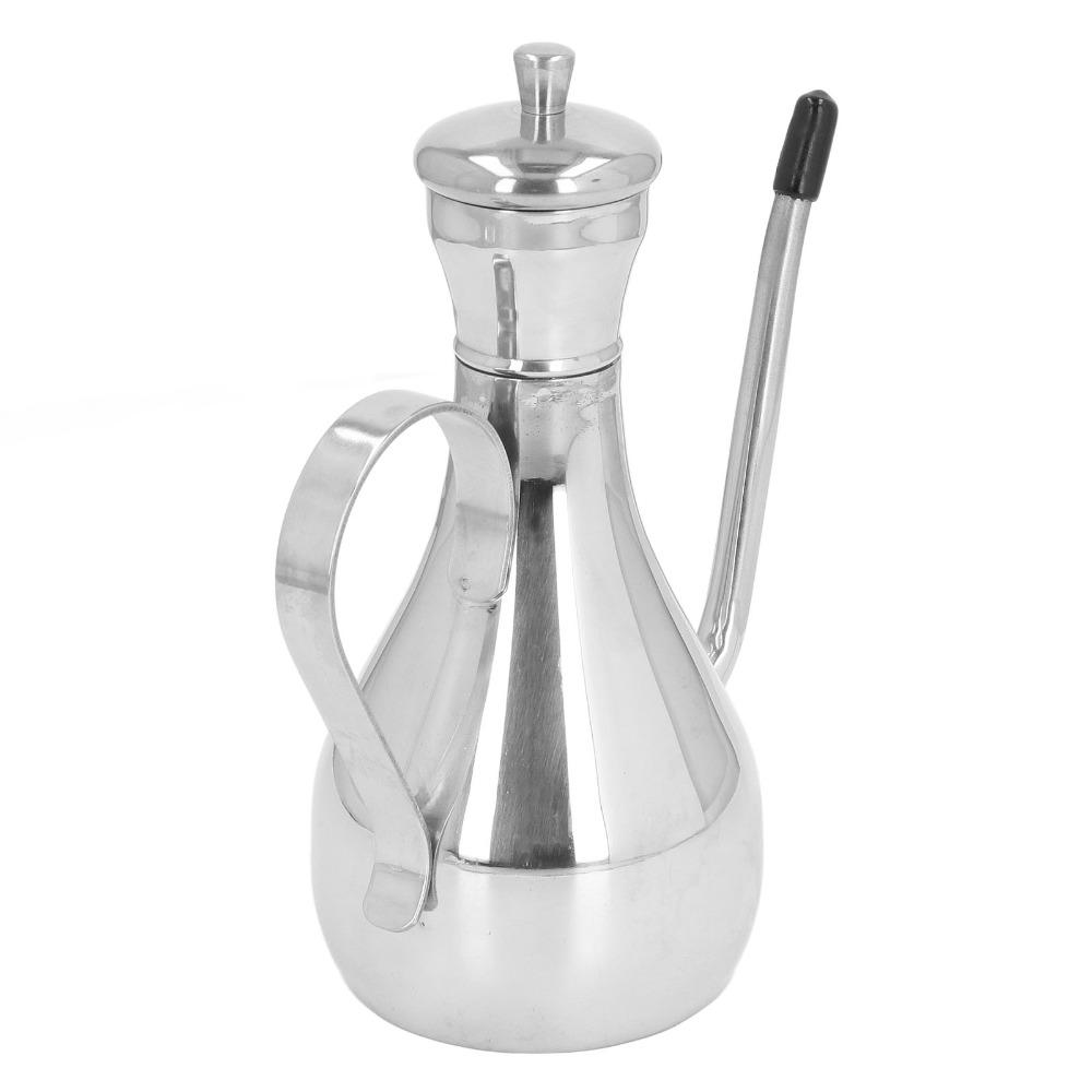 304 Stainless Steel Oil Dispenser Bottle 350ml/500ml Oil Can Container Home Use