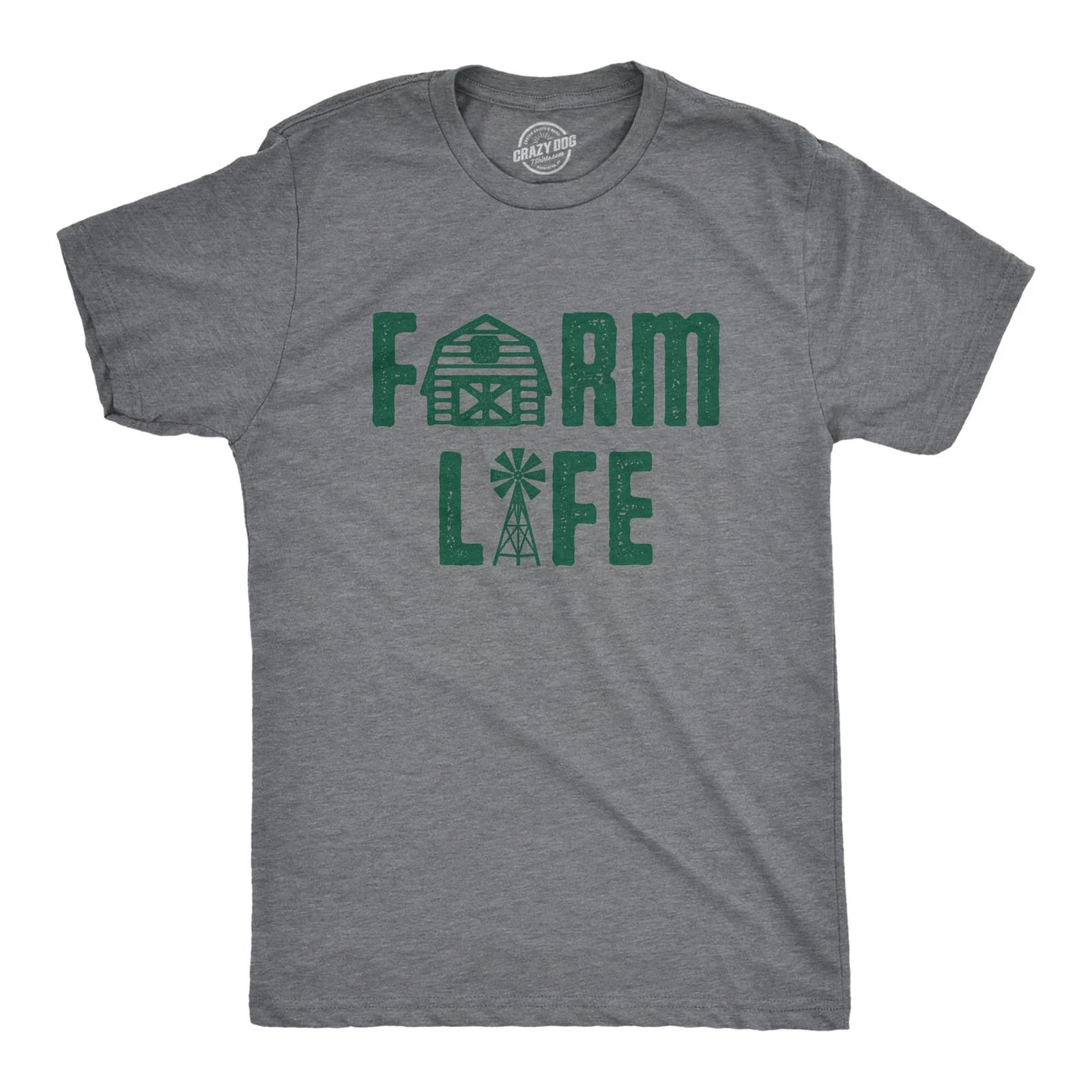 Mens Farm Life T Shirt Funny Country Lifestyle Graphic Novelty Tee XL