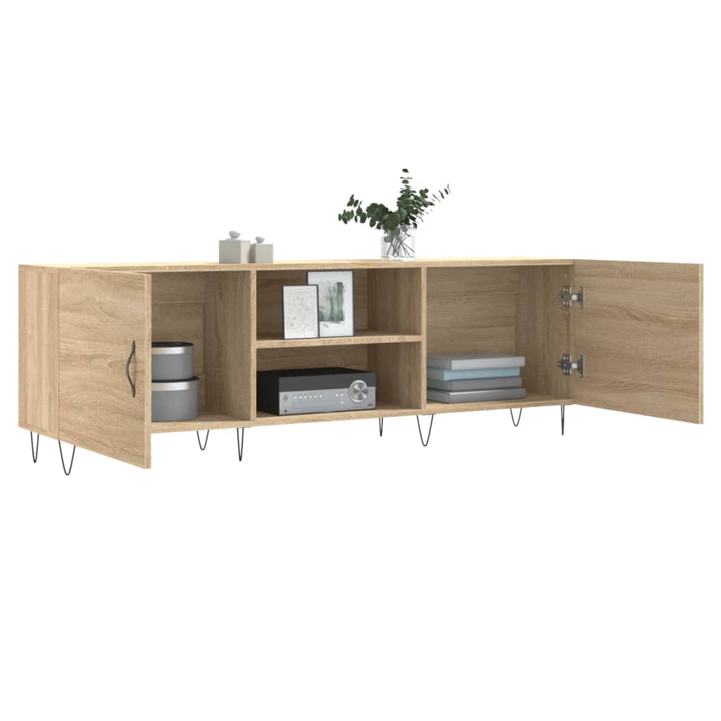 TV Cabinet, Sonoma Oak, 150X30X50 Cm, Wood-Based Material