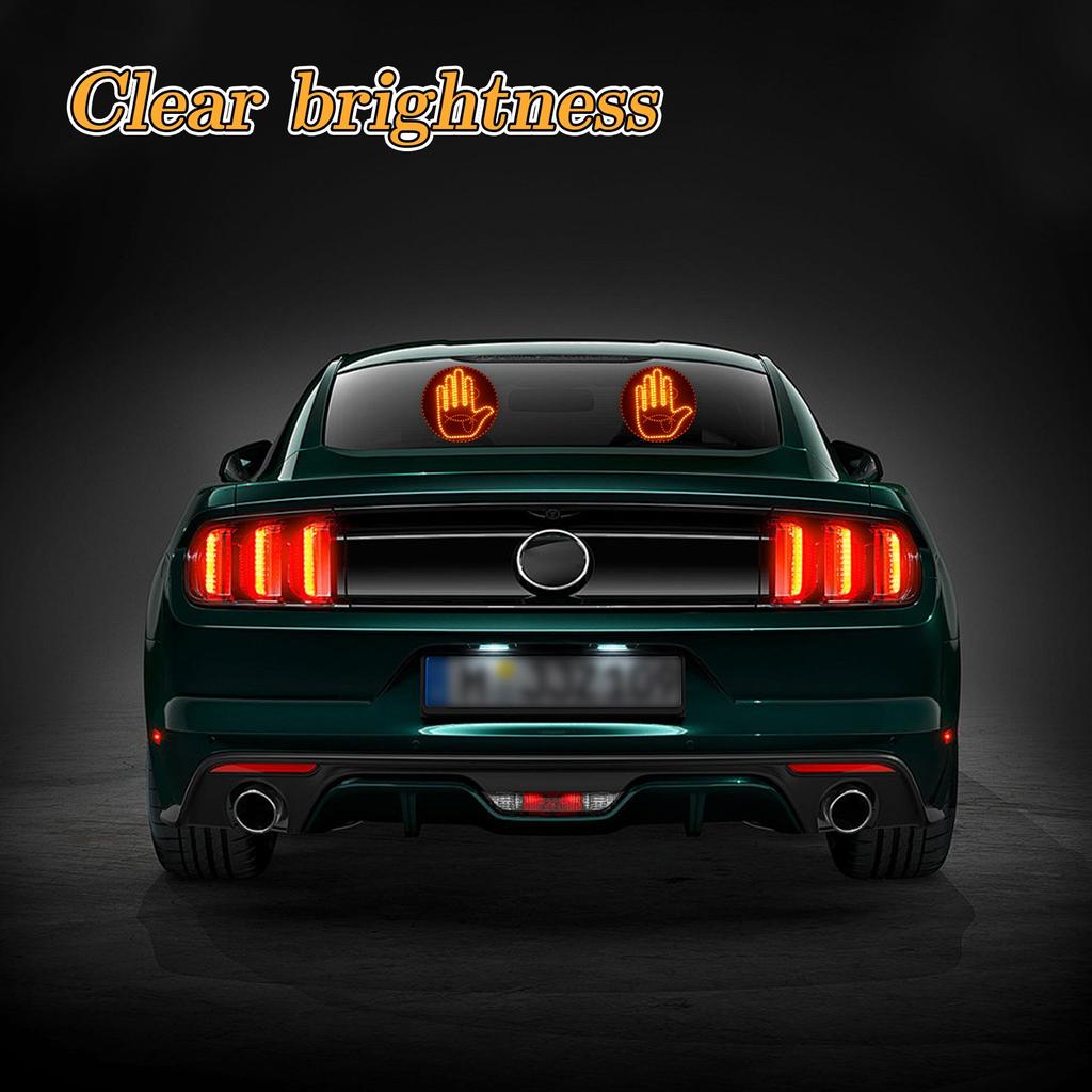 Car LED Fun Expression Light  Face Light Rear Window Multi-function  Gesture Light  Light