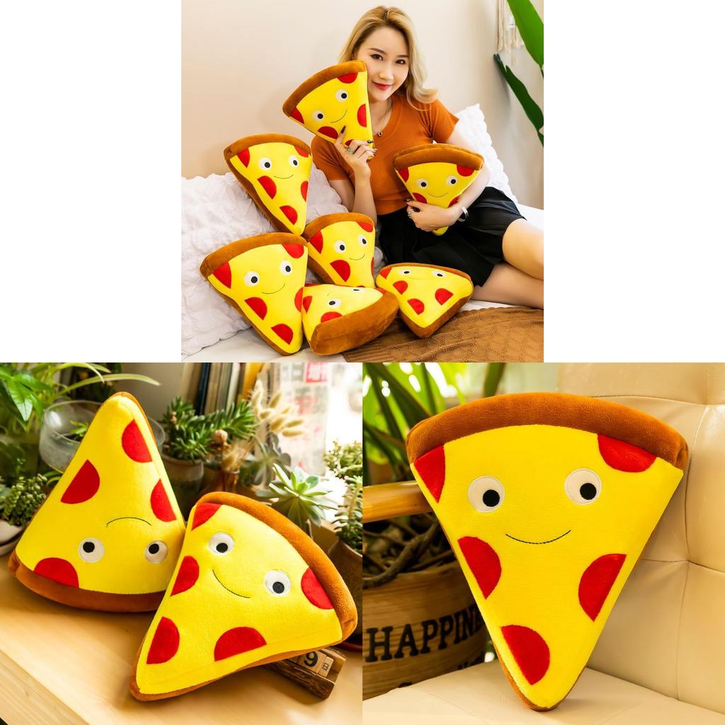 Pluche Pizza Burger En Friet Kussen Met Zacht Kort Pluche Voor Lounge Decoratie En Kindercadeau