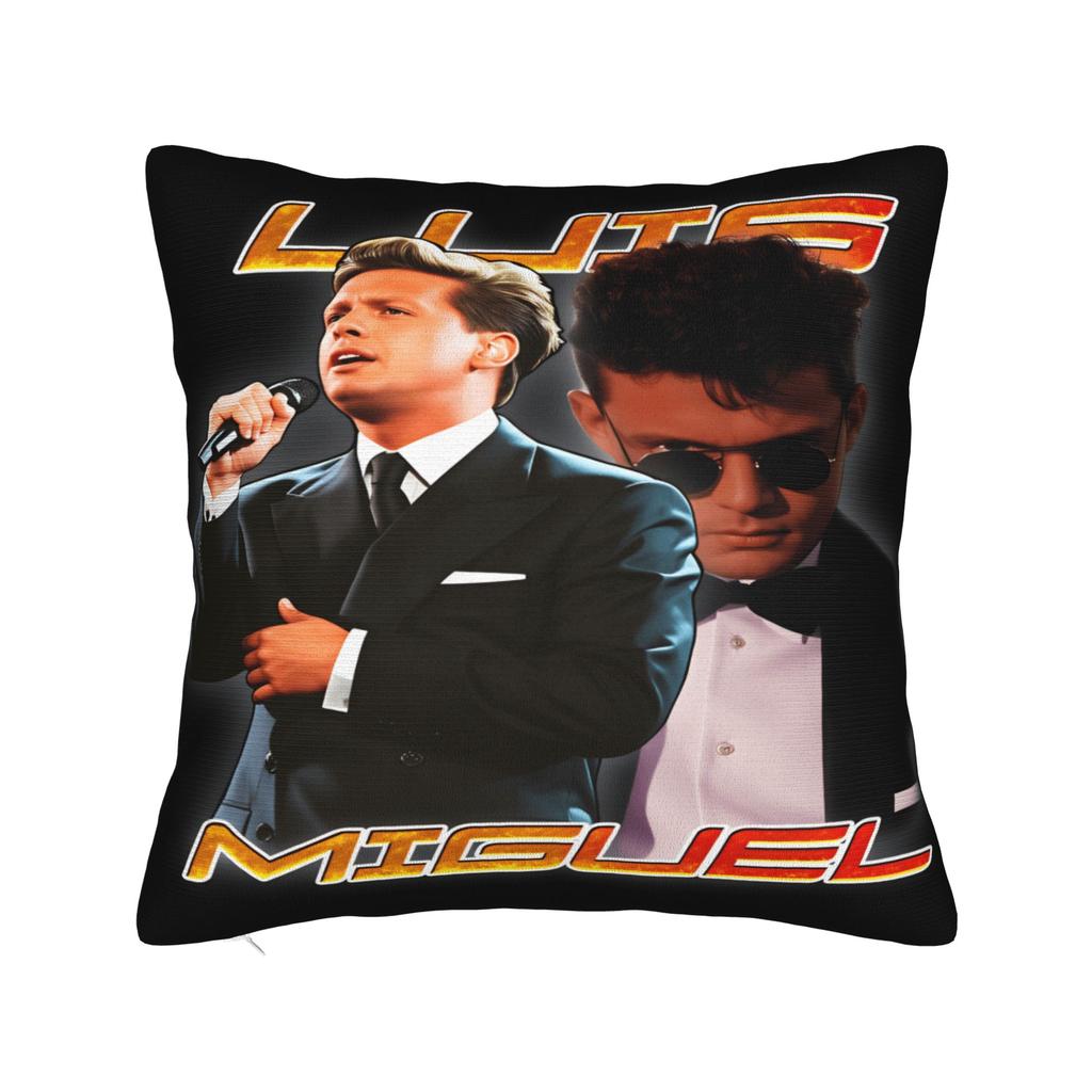 Singer L-Luis M-Miguel Pillow Cover  Retro Trendy Pillow Case For Sofa Couch Bed Living Room Soft Pillowcases Birthday Present
