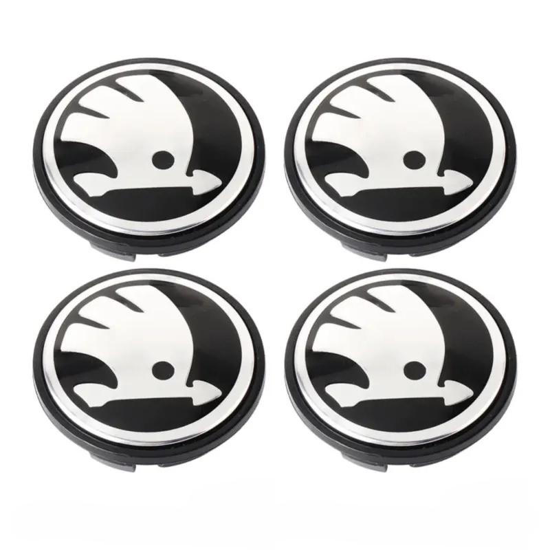 2025 Nowe 4 szt. 55/65 mm Emblemat Samochodowy Nakładki na Środkowe Dekielki Kół Dla Skoda Octavia Kodiaq Enyaq iV Kamiq Scala Superb Fabia Yeti Vi