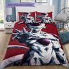 Frieza Pattern Bedding Quilt Set Quilt Cover Pillowcase Home Birthday Gift(1 * duvet cover + 2 * pillowcase, without core)
