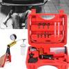 21pcs Manual Brake Bleeder Vacuum Pump Kit Automotive Fluid Tester with Gauge Adapters 2 In 1 Handheld Pistol Test Tools for Car