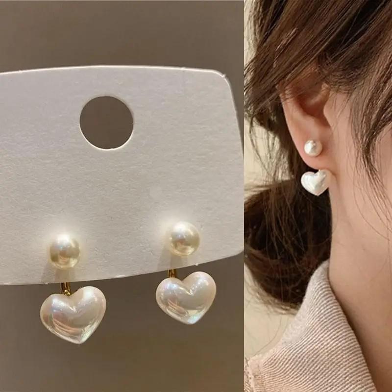 

Korean Vintage Pearl Crystal Earrings For Women Jewelry High-class Luxury Zircon Flower Butterfly Leaf Women s Stud Earrings