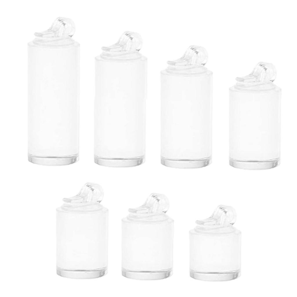 7Pcs Multipurpose Acrylic Rings Display Stand Set for Jewelry Photography and Ornament Presentation In Elegant Color